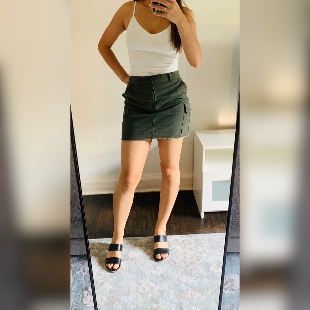 Cargo Mini Skirt With Pockets